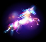 Fotobehang Unicorn (eenhoorn) Stars